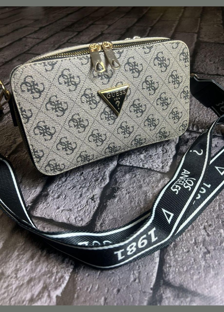 Женская сумка бежевый+черный Guess (326599967)