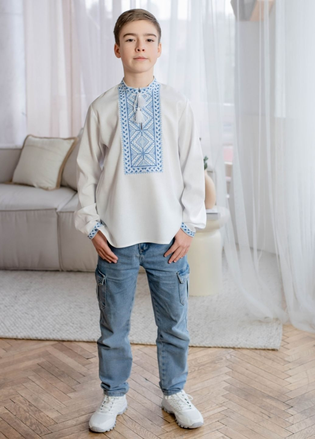 Біла сорочка Vyshyvanka візерунок українська символіка (331022718)