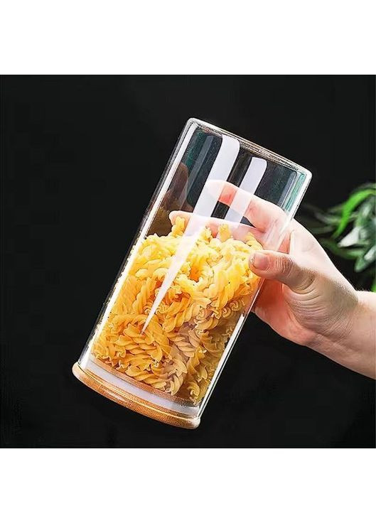 Скляний контейнер з бамбуковою кришкою "Orbita" 10x15 см (1,15 л) Stenson (366435007)