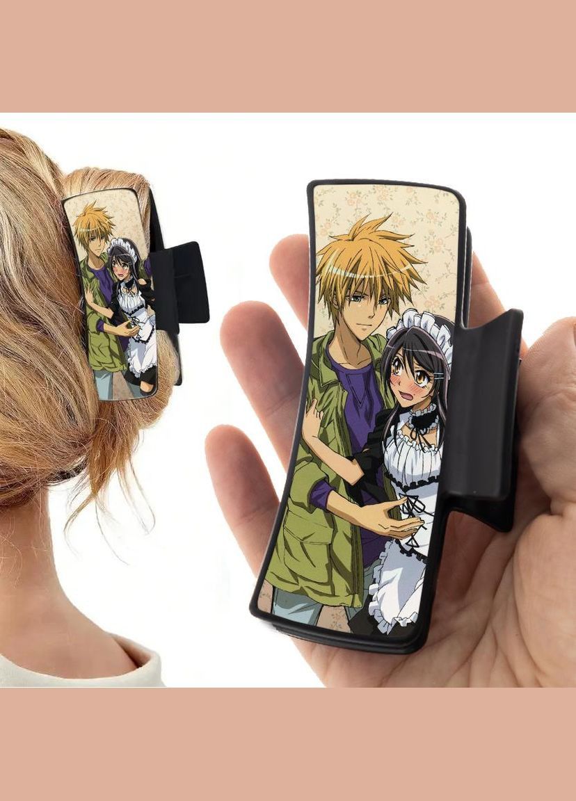 Заколка крабик для волос Аниме Президент - горничная #0001 черный No Brand (315631145)