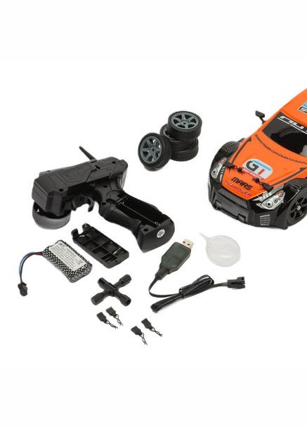 Машинка для дрифта Nissan GT-R 4WD 1:16 на радиоуправлении RC, с фарами и выхлопом-паром ( код: SC16A06 ) WL Toys (331613661)