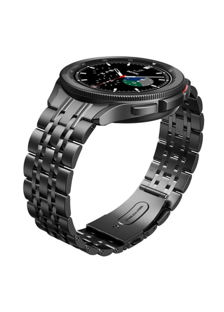 Металлический ремешок Steel Link для часов Samsung Galaxy Watch 4 Classic 42mm SM-R880 - Black Primolux (262296713)