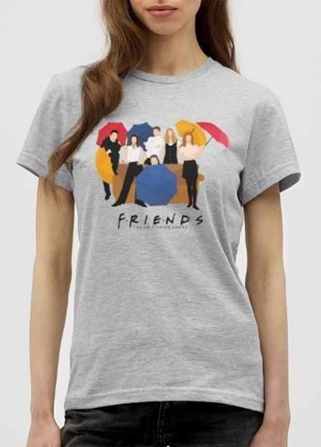 Футболка женская с принтом друзья friends Esmara - (347585300)