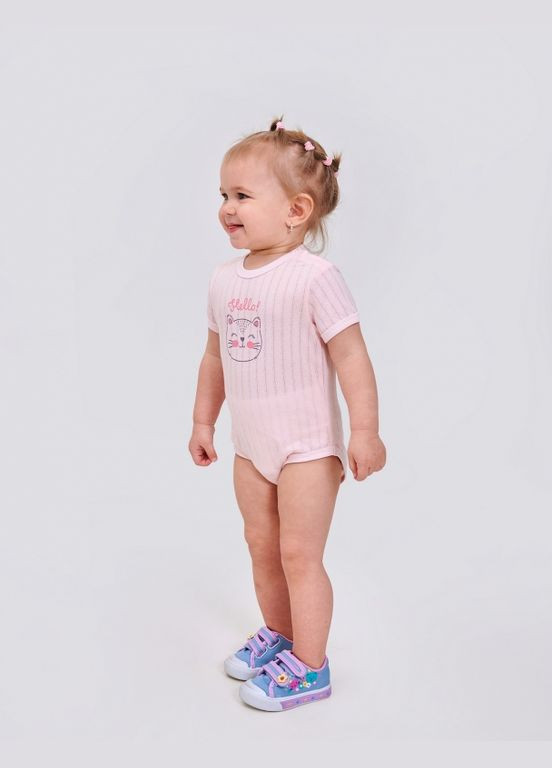 Боді (короткий рукав) Рожевий персик Smil (323821237)