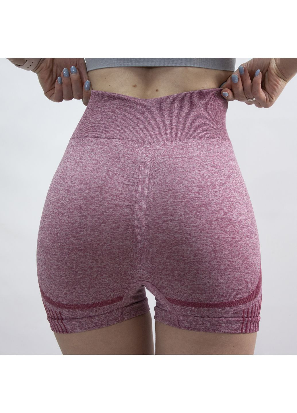 Женские утягивающие шорты с пуш-ап эффектом, розовые, бесшовные, высокая посадка, р. S–XL No Brand (363968235)