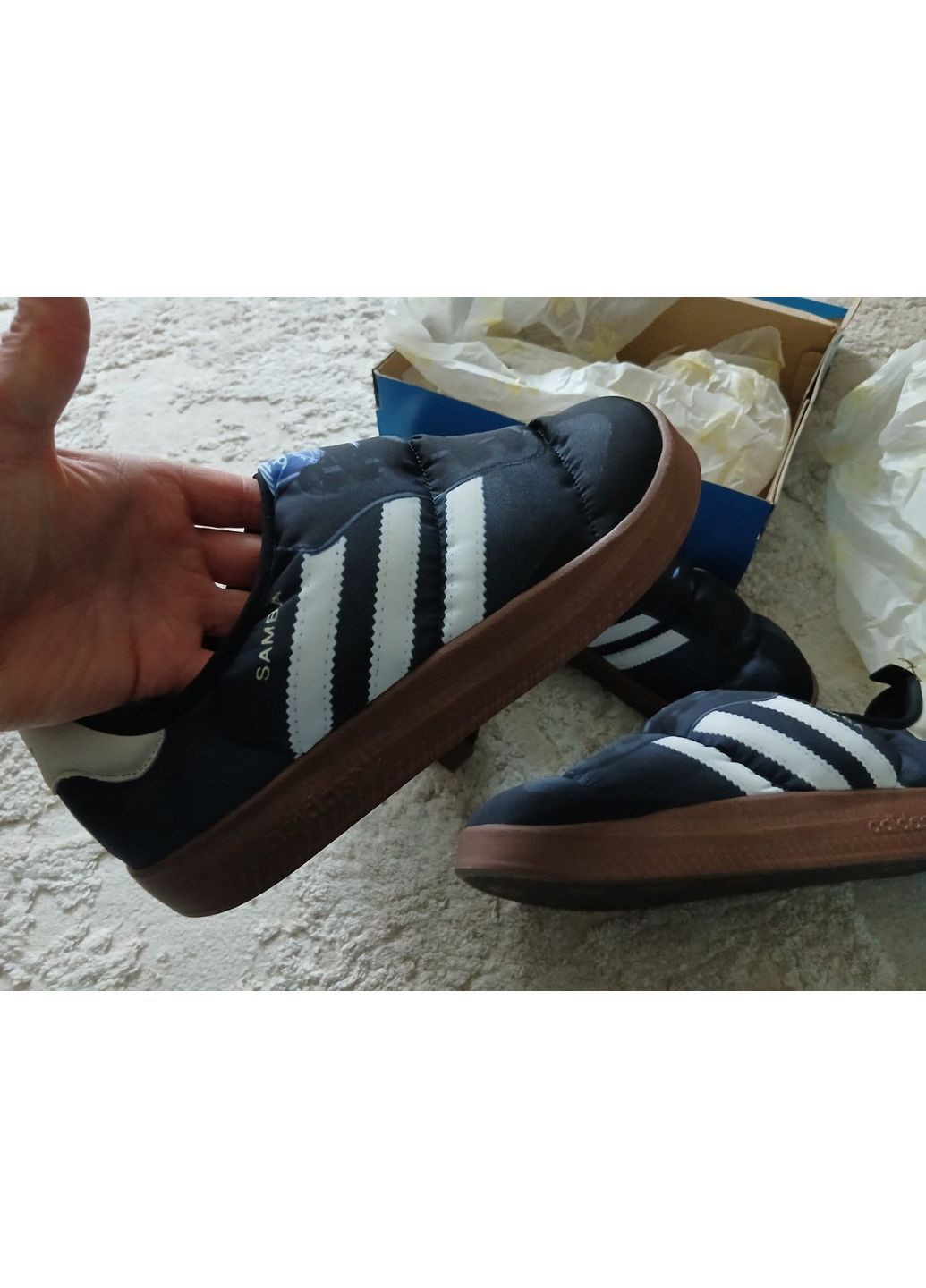 Оригинал HP6700 дутики кроссовки adidas Samba Puffylette Primaloft чёрные (370613817)