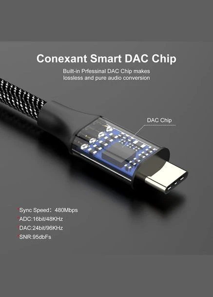 Адаптер MOSWAG USB Type C на 3.5 мм 0.12 м, Amazon, Германия No Brand (400405276)