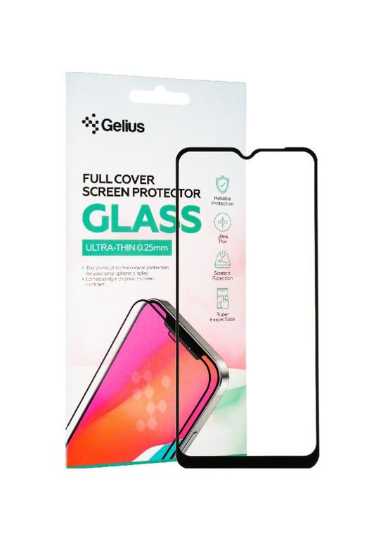 Захисне скло Full Cover Ultra-Thin 0.25mm для Oppo A57/A58 (5G) Black Gelius (317192094)