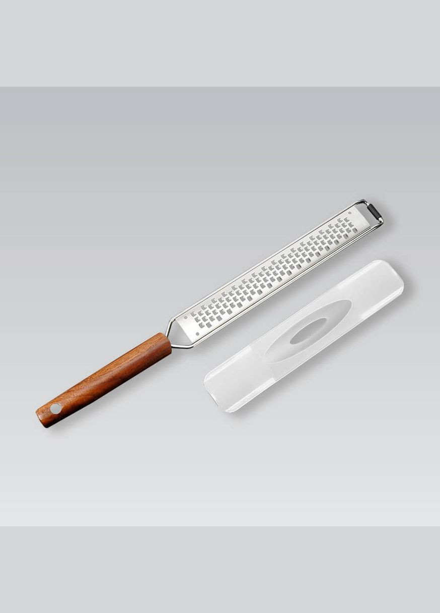 Стрічкова тертка з дерев'яною ручкою та чохлом 40х3.7х2.5 см Maestro (287339954)