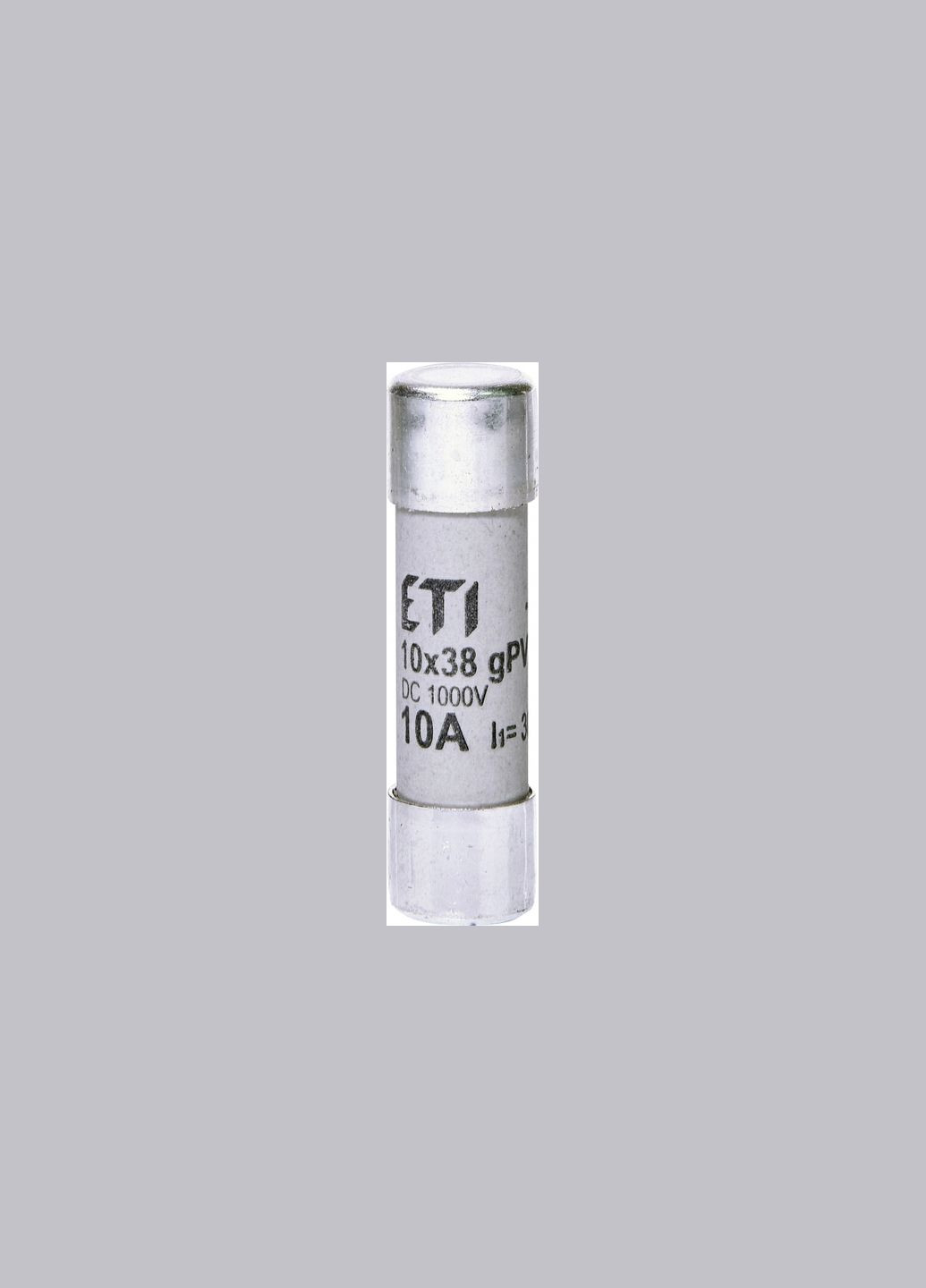 Запобіжник циліндричний плавкий 10A gPV 10x38мм для сонячних панелей (PV систем) [2625075] CH ETI (337152639)