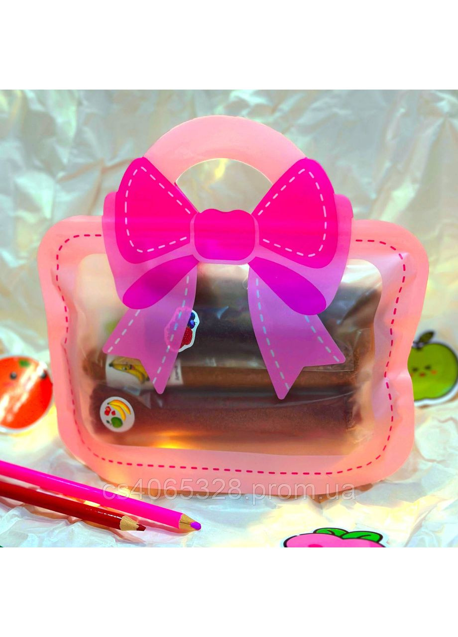 Набір пастили для дівчаток "Рожевий бантик" 7 смаків, 150 г. No Brand (364656480)