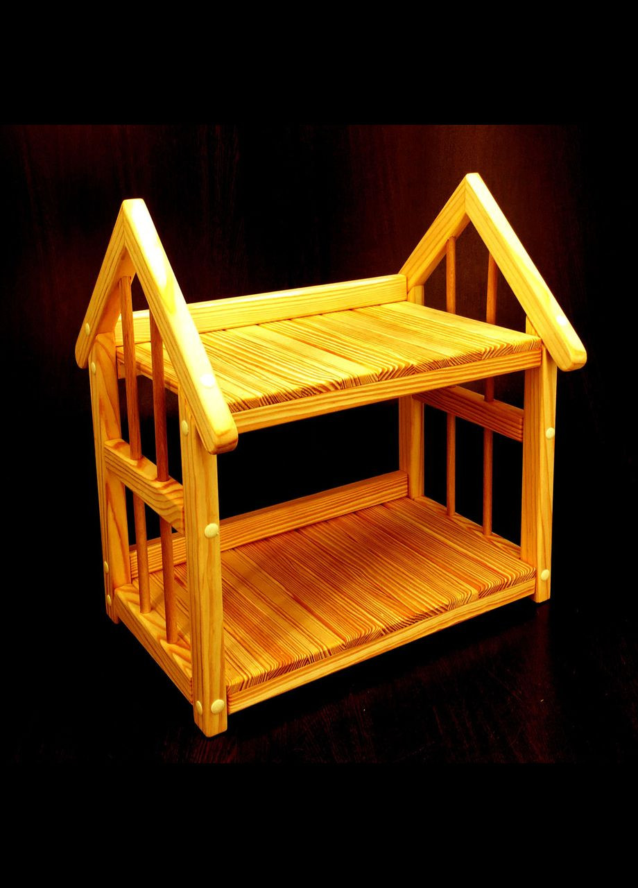 Підставка для квітів з дерева Ла-Фельгера 2 каррі (ЦВП-204003) No Brand (328225088)