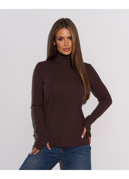 Утепленная водолазка с вырезами для пальцев ISSA PLUS (360978185)