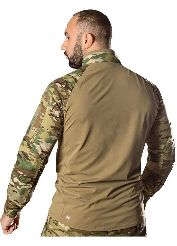 Комбінована лонгслів raid twill/sorona camo/tan Camotec