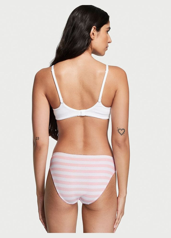 Трусики сліпи Ribbed Cotton Bikini Panty XS Victoria's Secret (300094421)