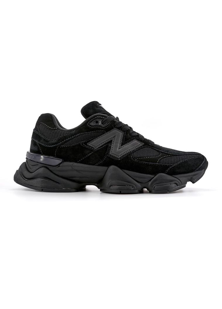 КРОССОВКИ ЖЕНСКИЕ NEW BALANCE 9060 TRIPLE BLACK НЬЮ БЕЛАНС 9060 No Brand чёрные демисезоны (369389519)