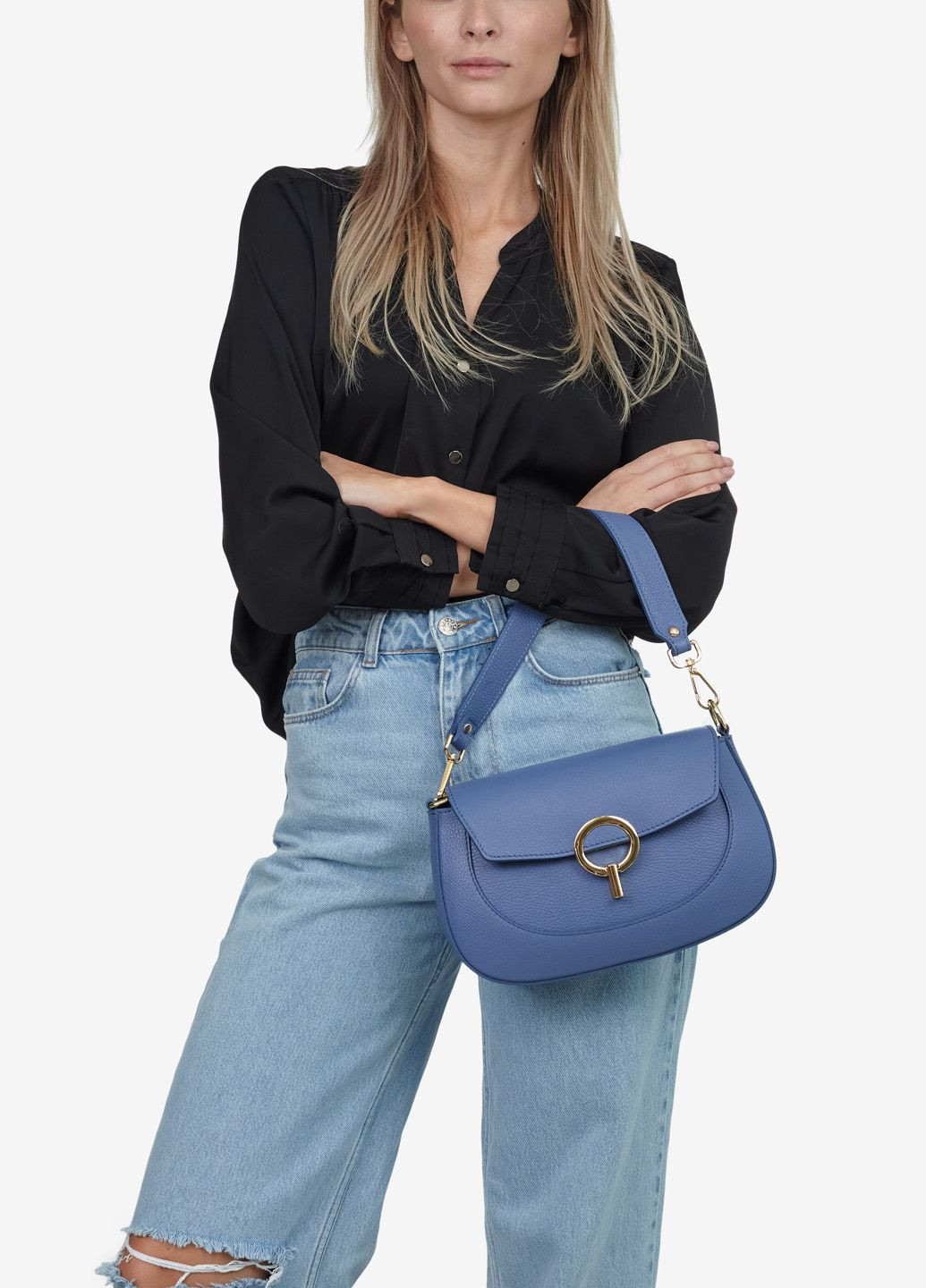 Сумка женская кожаная кросс-боди средняя Сrossbody Regina Notte (295261989)