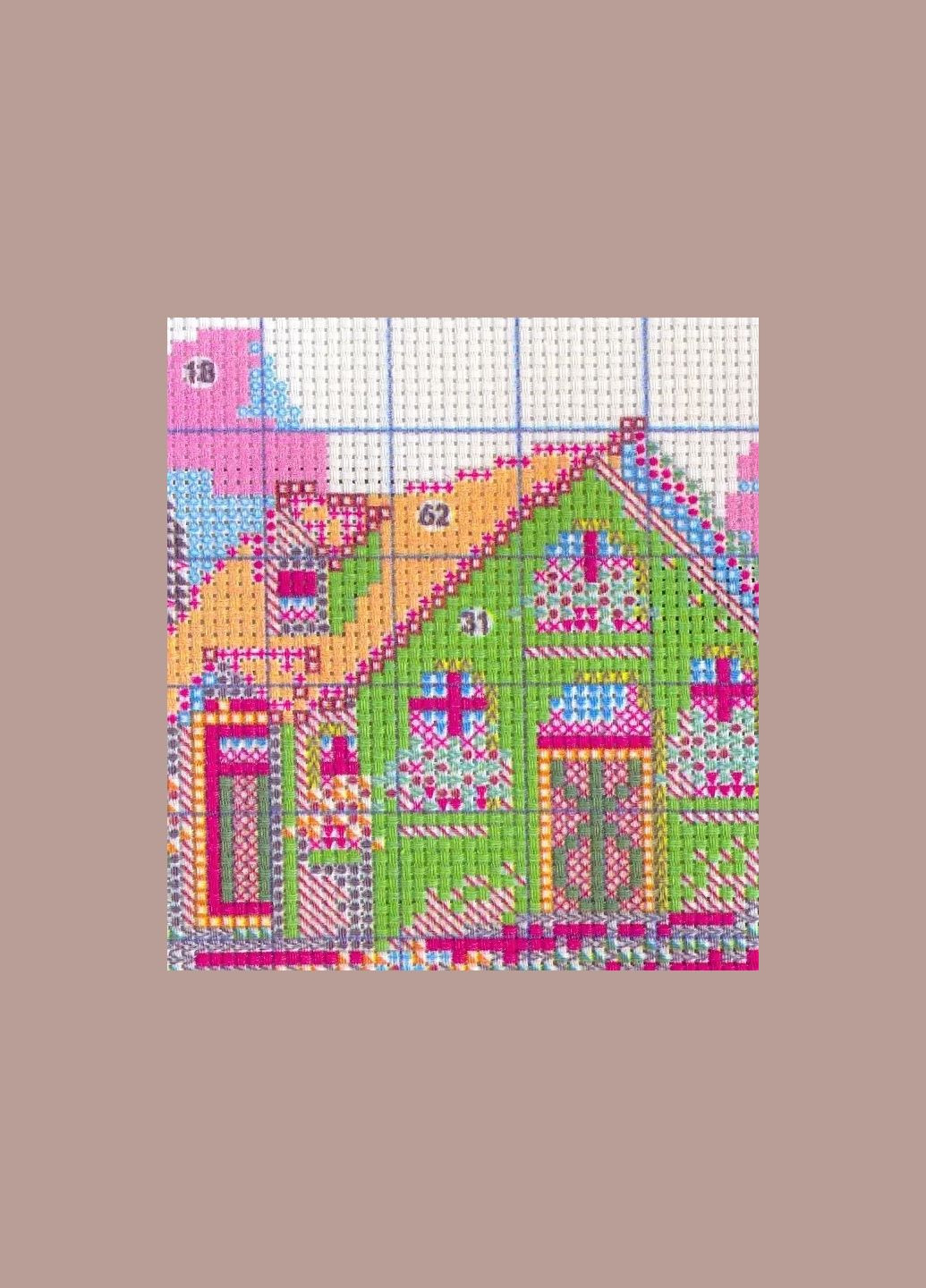 Набір для вишивання за нанесеною на канву схемою "Flowers shed (3)" .AIDA 14CT printed, 30*31 см Joy Sunday (313612863)