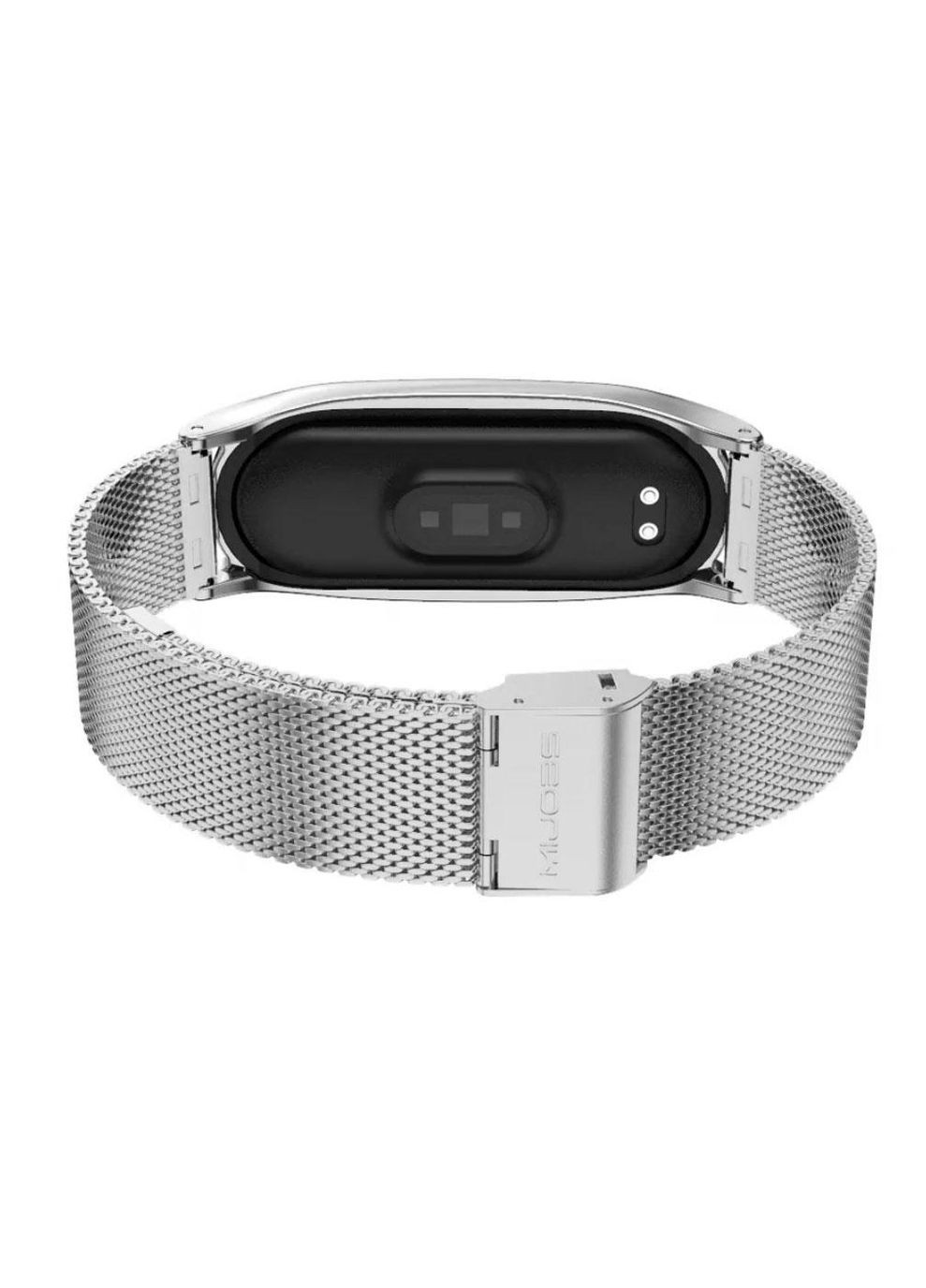 Ремешок металлический Mijobs миланское плетение для фитнес браслета Xiaomi Mi Smart Band 7 Silver Primo (266914509)