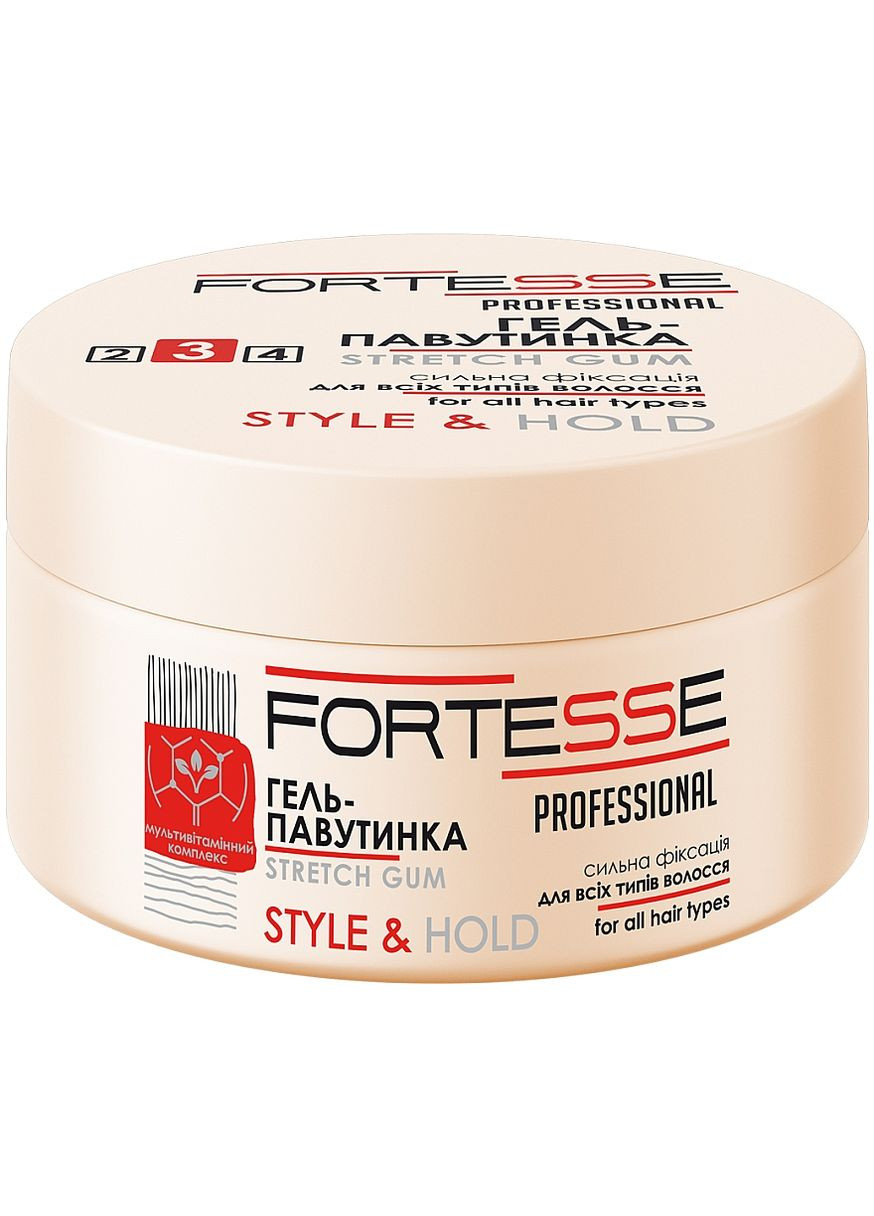 Модельировочный гель «Паутинка» сильной фиксации Style & Hold Stretch Gum 75ml (162041-113775) Fortesse Pro (368906726)