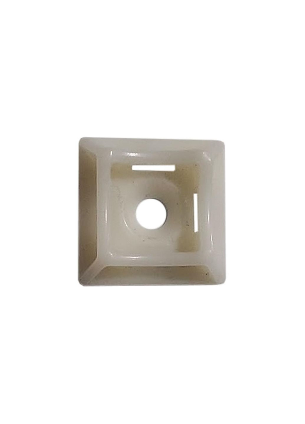 Площадка крепежная для пластикового хомута прочная 20 x 20 мм белая (50 шт.) Apro (334316986)