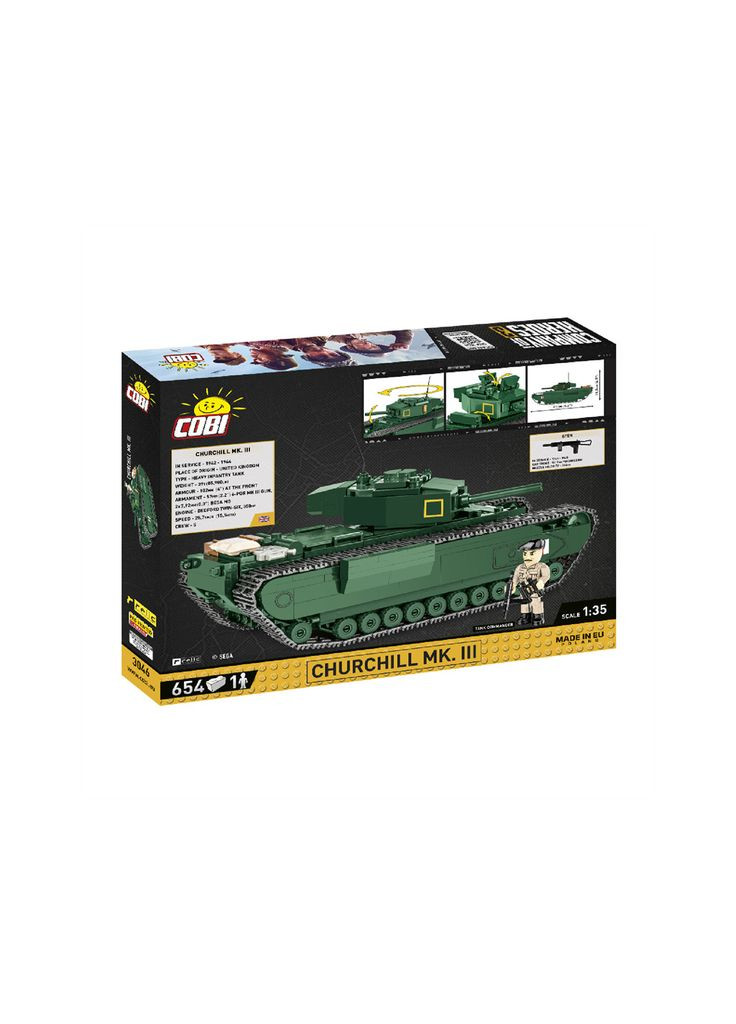 Конструктор Company of Heroes 3 Танк Mk III Черчилль, 654 деталей (m244853) Cobi Company of Heroes 3 Танк Mk III Черчілль, 654 дета (367066150)