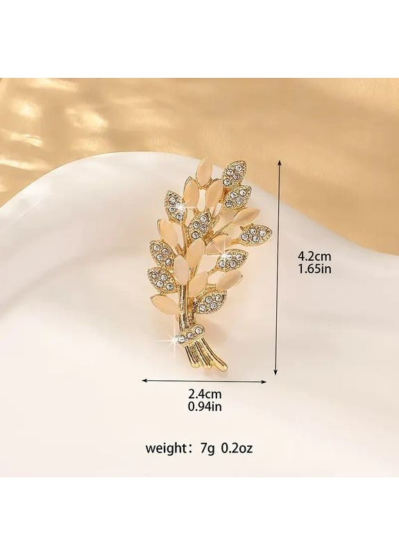 Брошка "сніп", біжутерія, основа золото No Brand (356775732)