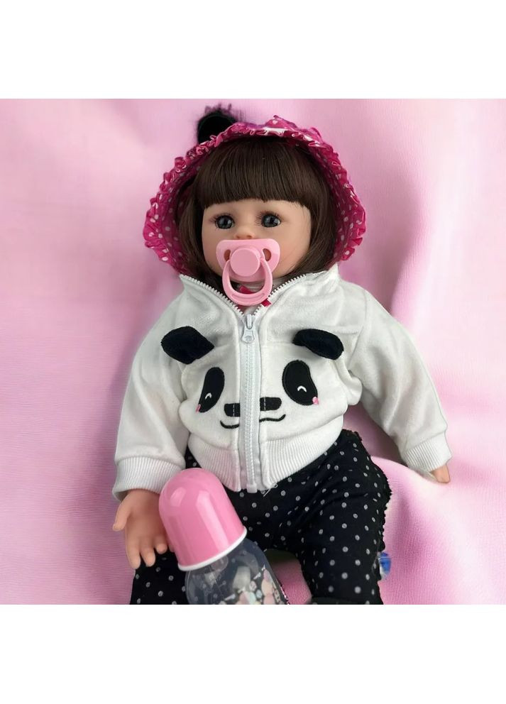 Лялька Реборн панда 48 см з сумочкою No Brand (367736319)