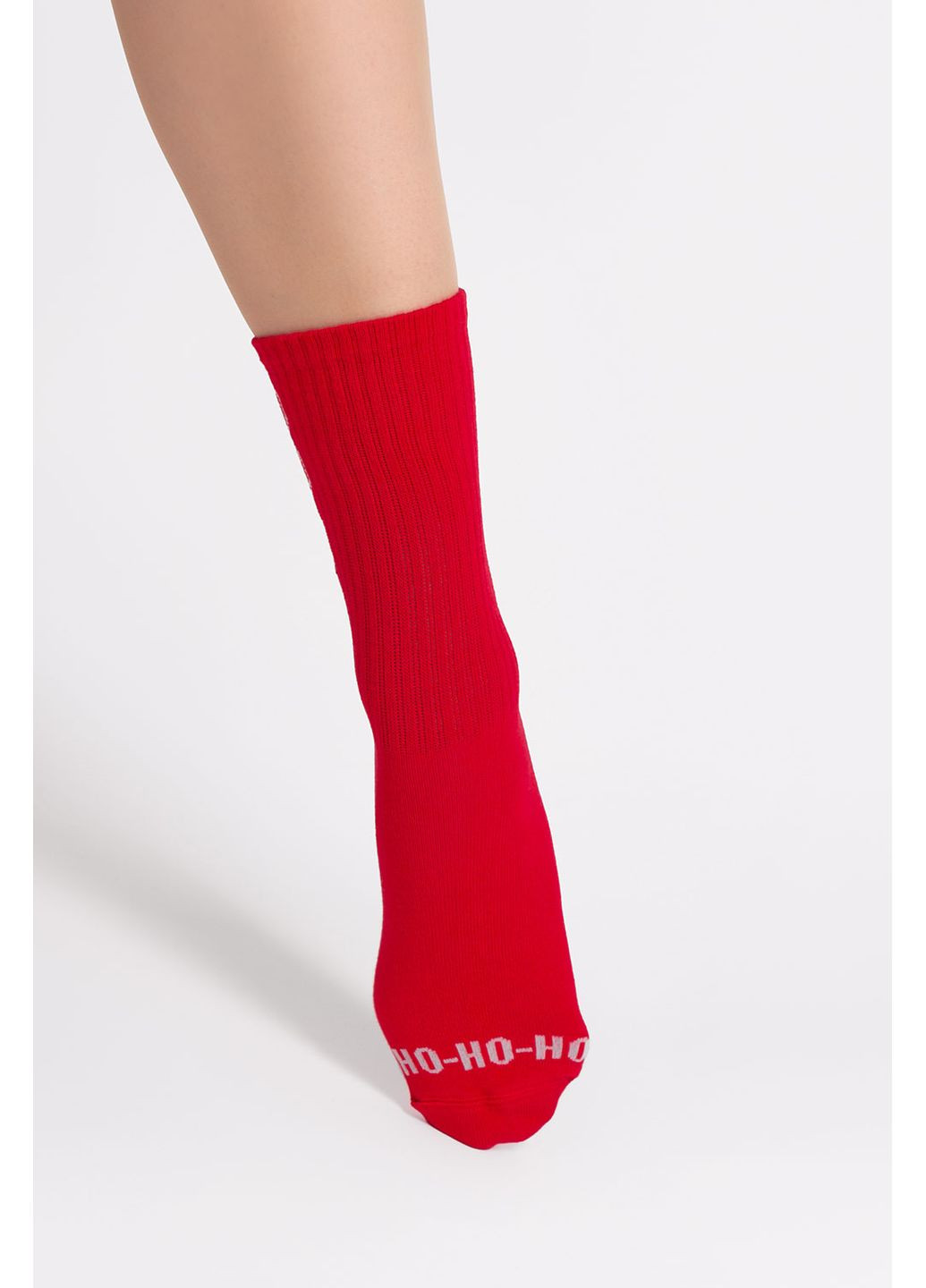 Красные женские хлопковые носки ws3 new year strong 2601 Giulia новогодние (370626909)