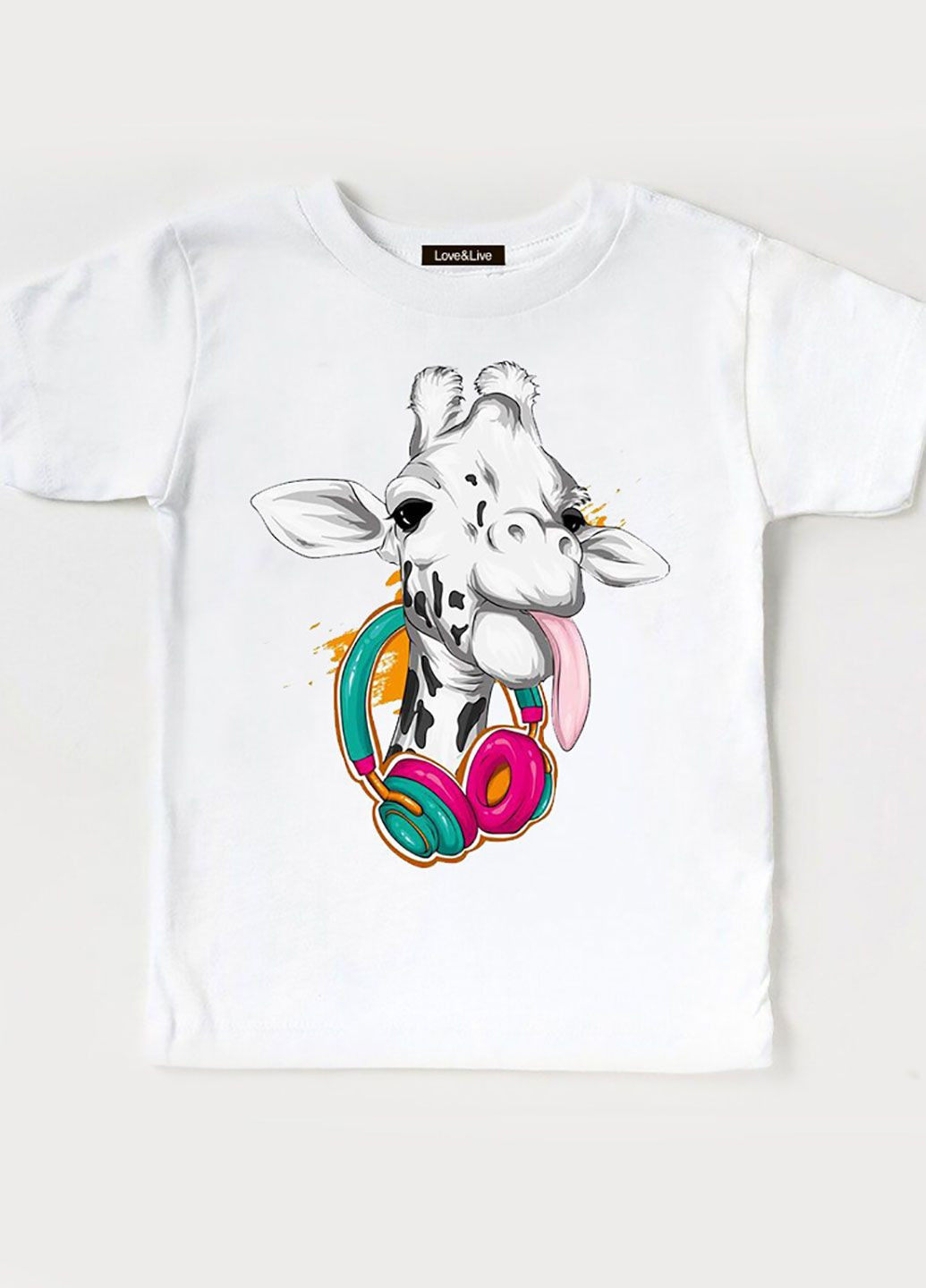 Белая демисезонная футболка детская белая для девочки imagination inspiration Love&Live