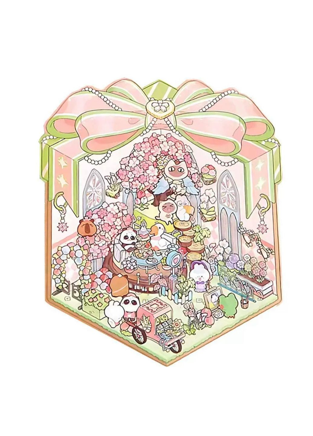 Набор наклейок DIY Румбокс 3D "Создай свою комнату" Цветочный бокс No Brand (346122944)