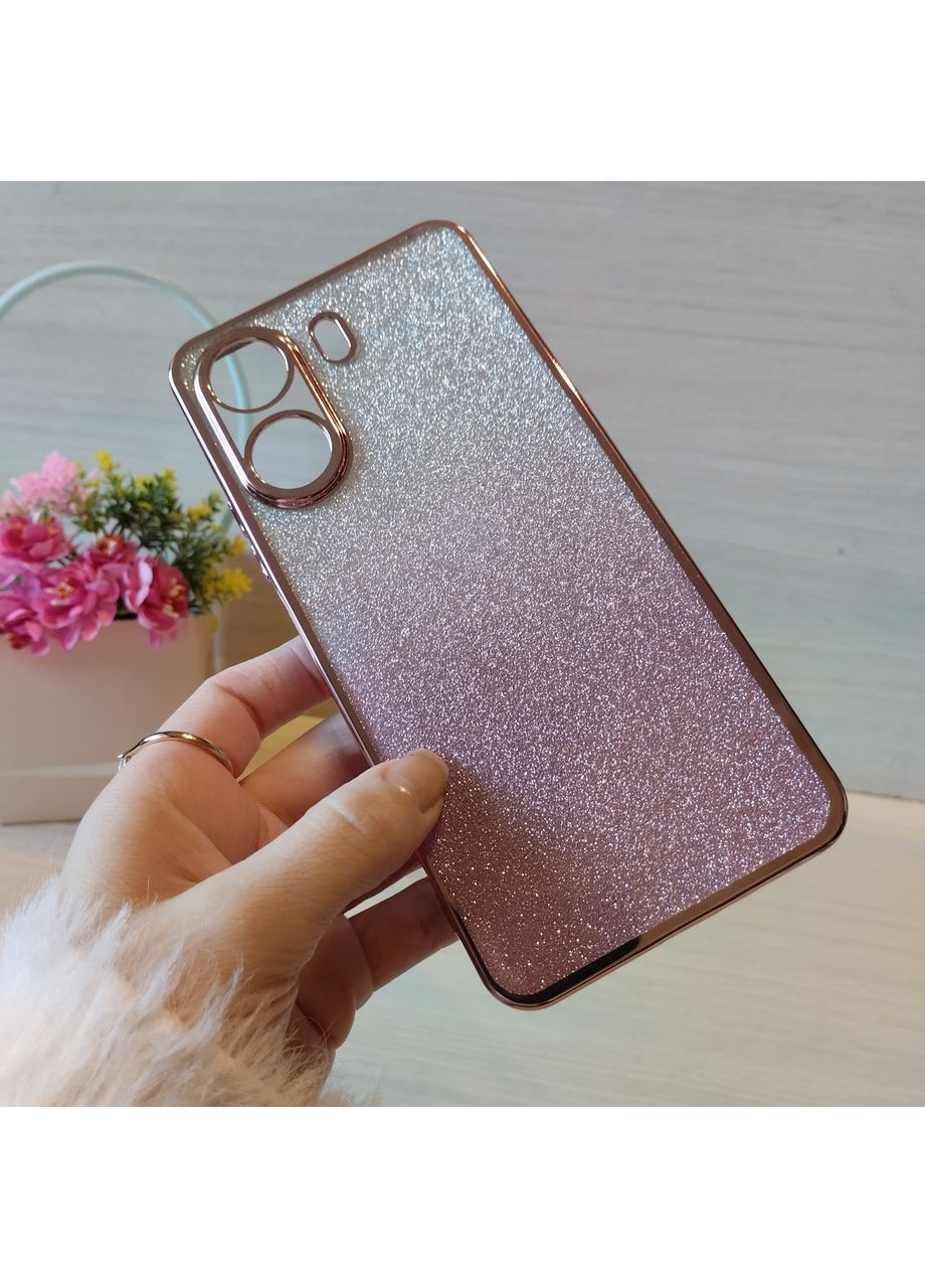 Чехол на xiaomi redmi 13c силиконовая женская накладка блестящая градиент No Brand (315704539)