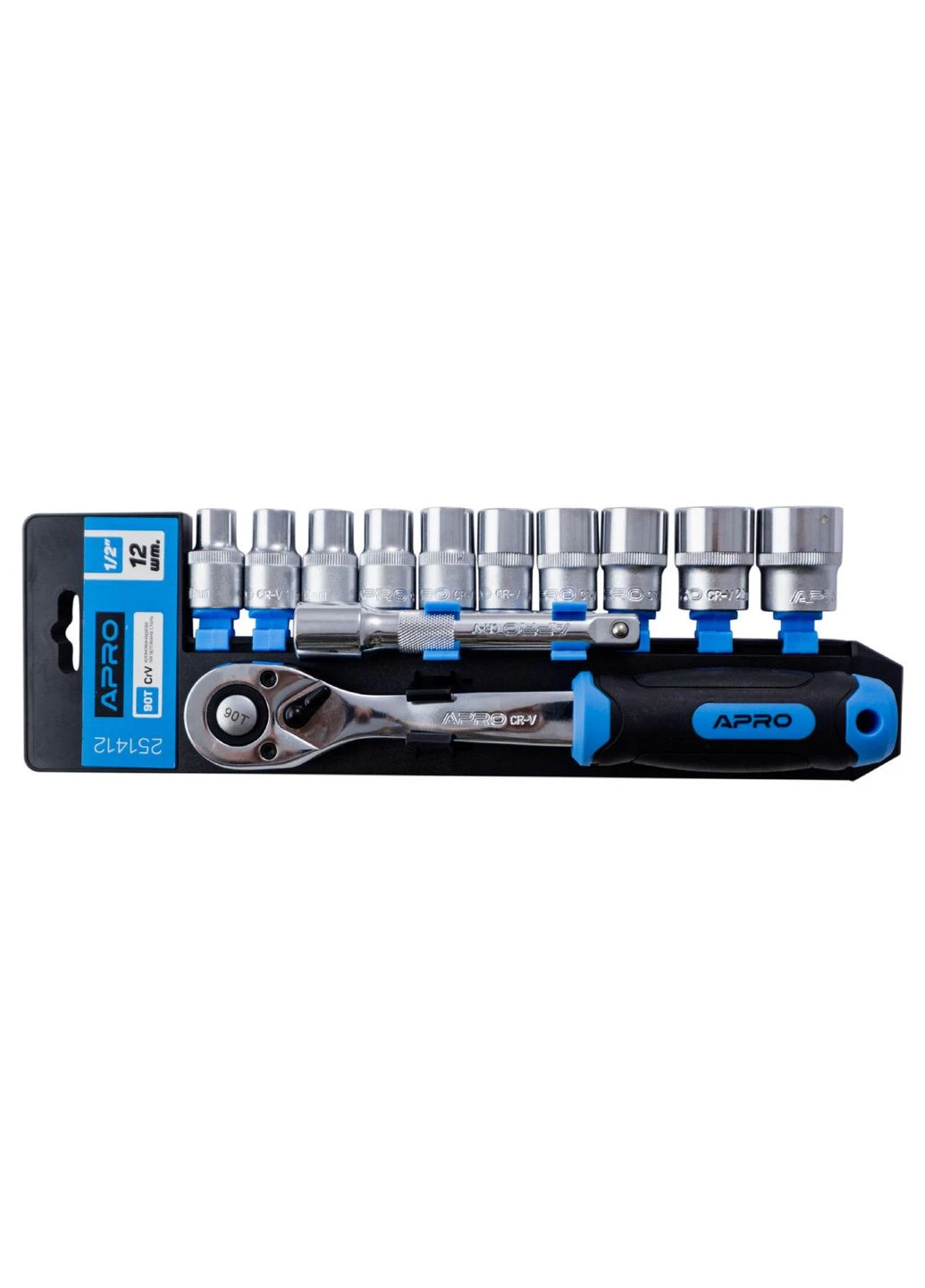 Набір інструментів на планці 1/2" x 12 од. (251412) Apro (372691148)
