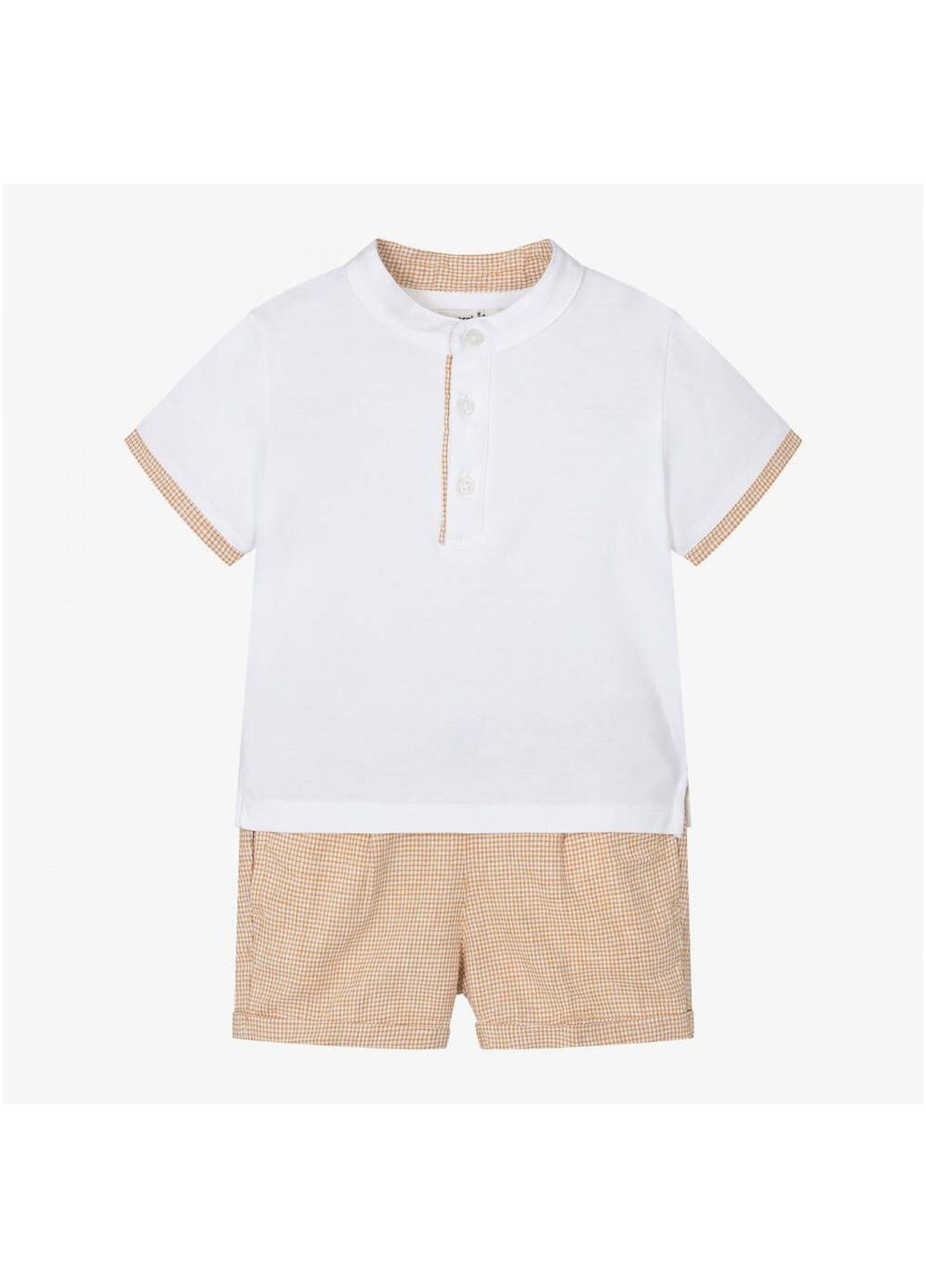 Белый комплект: рубашка и шорты Mayoral