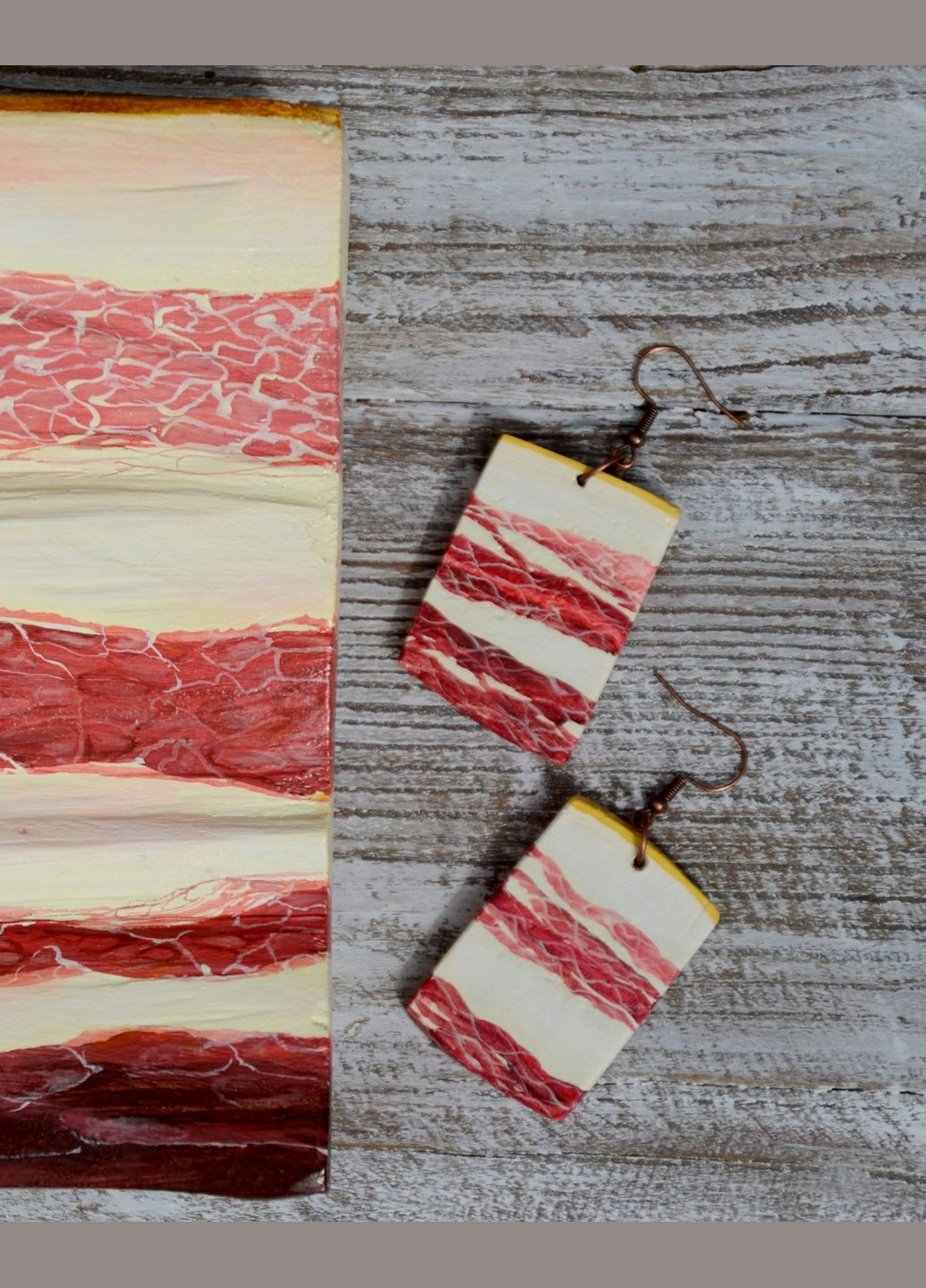 Авторские деревянные серьги "Бочек" Lucy Kozyra (325454991)