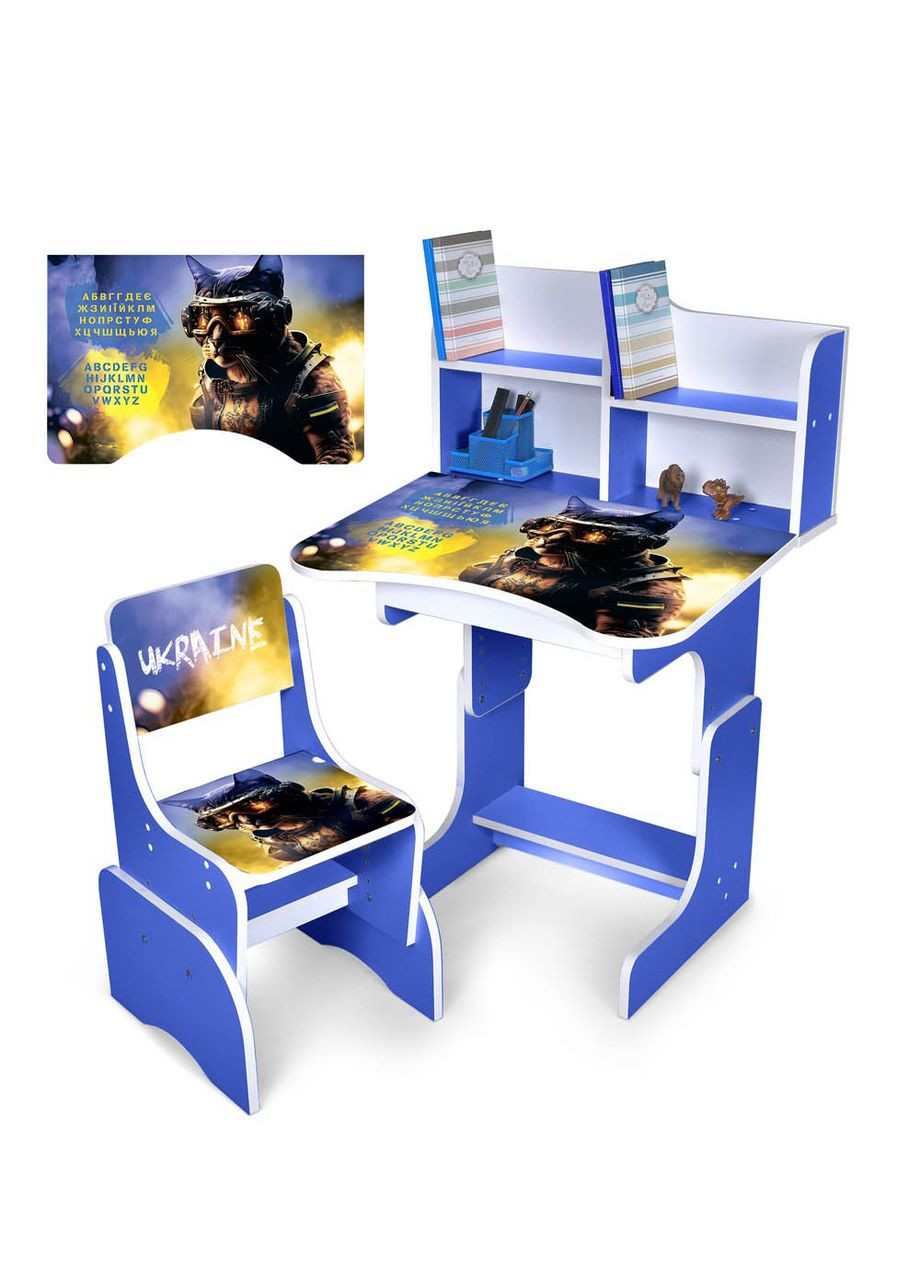 Парта зі стільцем дитяча дерев'яна Bambi (303056508)