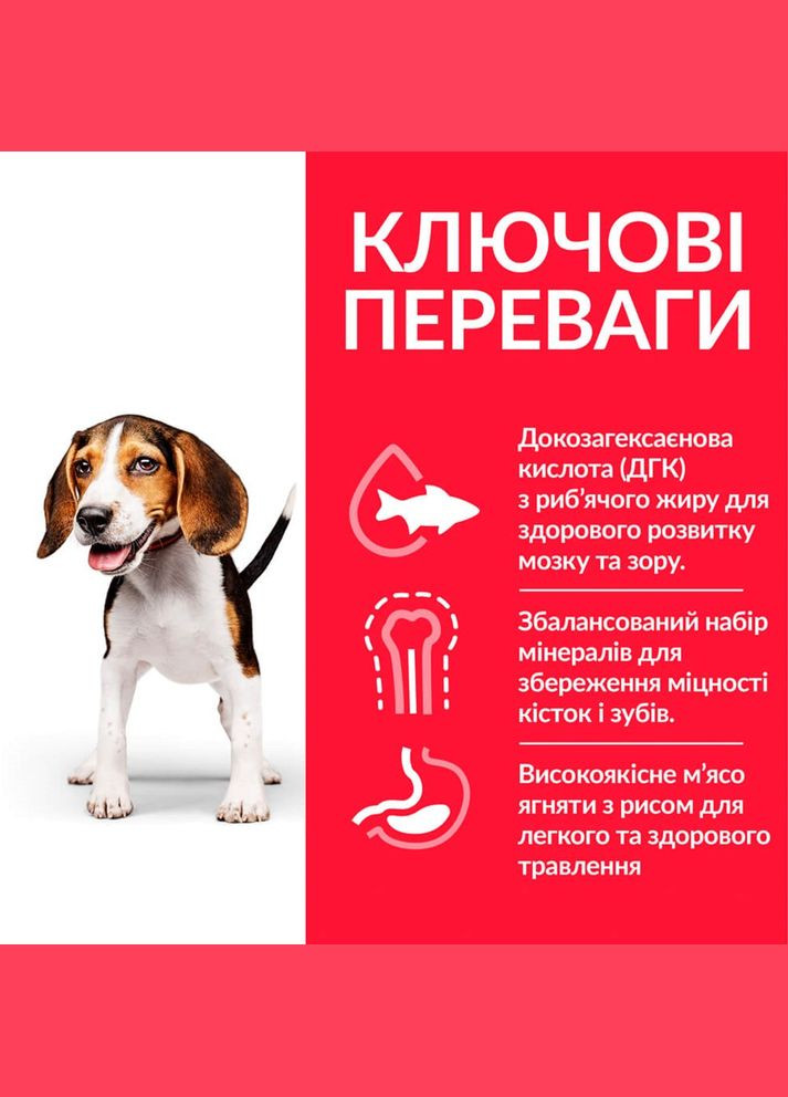 Сухий корм для цуценят середніх порід Science Plan Puppy Medium Breed із куркою 2.5 кг Hill's (315729643)