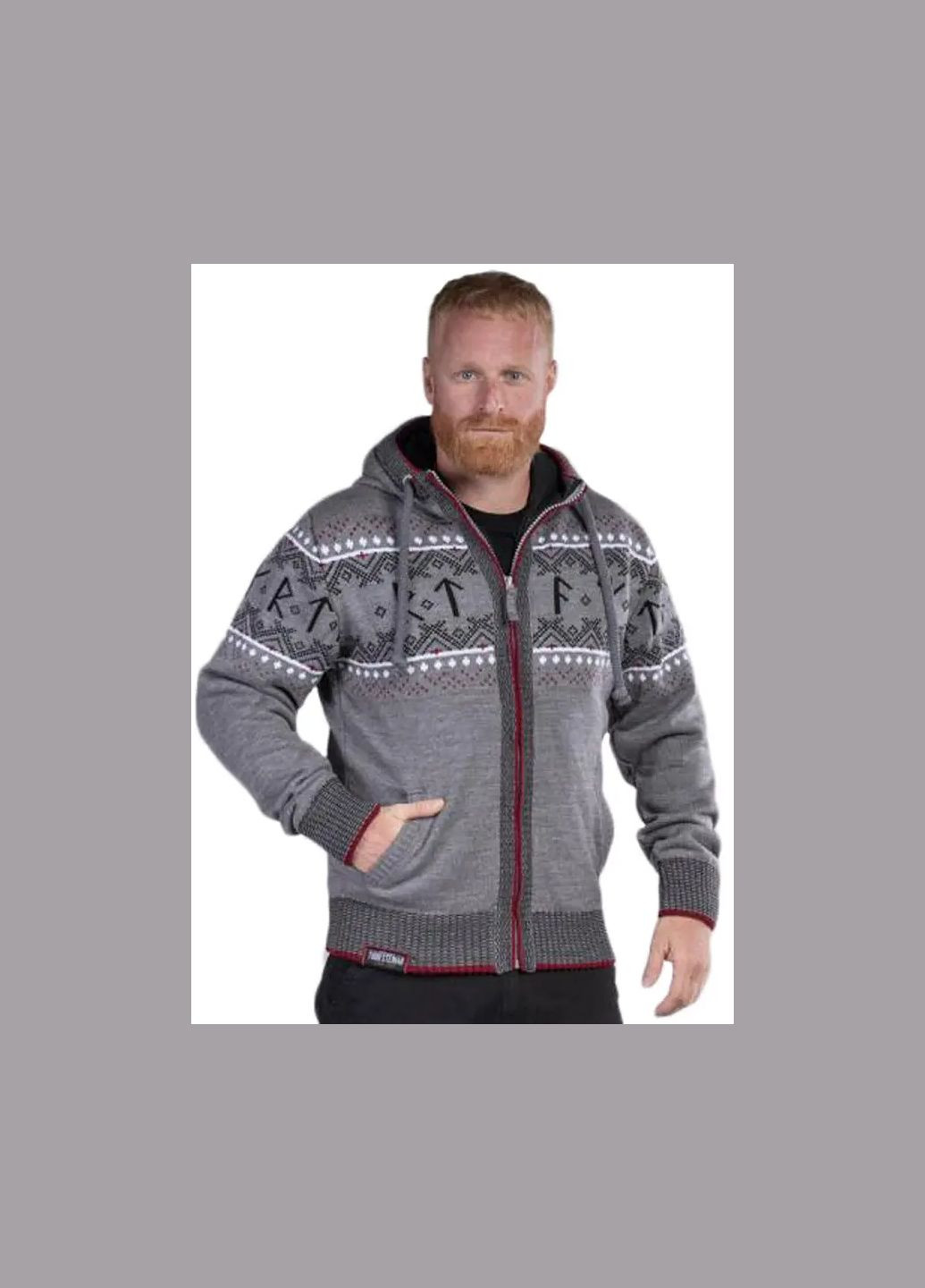 Кофта Runa Gray-Red Thor Steinar (317663775)