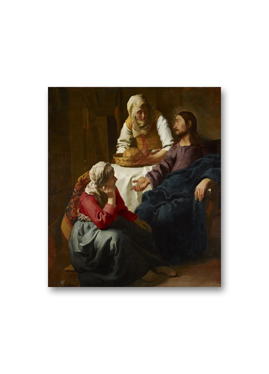 Печать на холсте Христос в доме Марфы и Марии Ян Вермеер 50x70 No Brand (346494522)