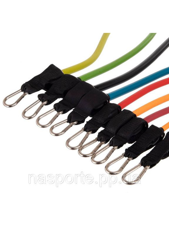 Эспандер Resistance Band многофункциональный 9 жгутов (9 эс, креп.на двери, 2 рукоятки, 2 лямки) Zelart (354702912)