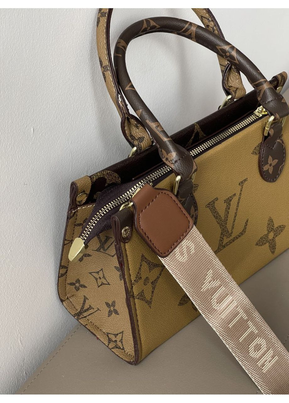 Сумка Louis Vuitton Reverse OnTheGo жіноча LV коричнева міні шопер крос боді No Brand (364488337)