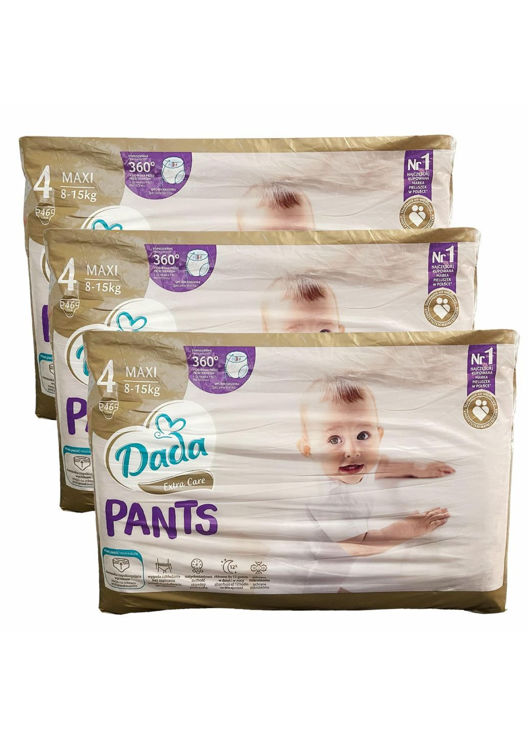 Підгузки-трусики Extra Care 4 maxi 8-15 кг 138 шт Dada (369668505)