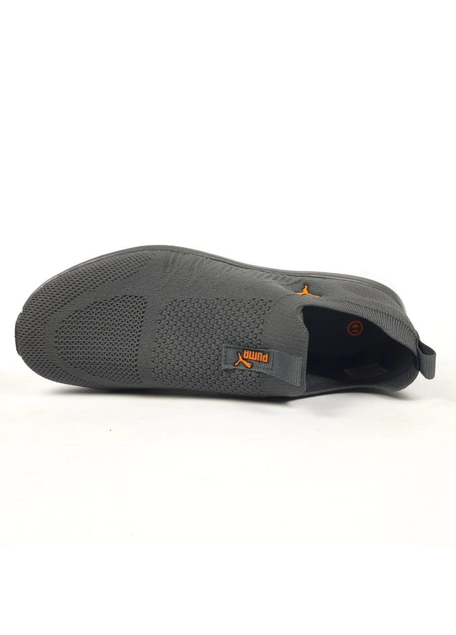 Сірі кросівки чоловічі puma літні No Brand Slip-On Knit