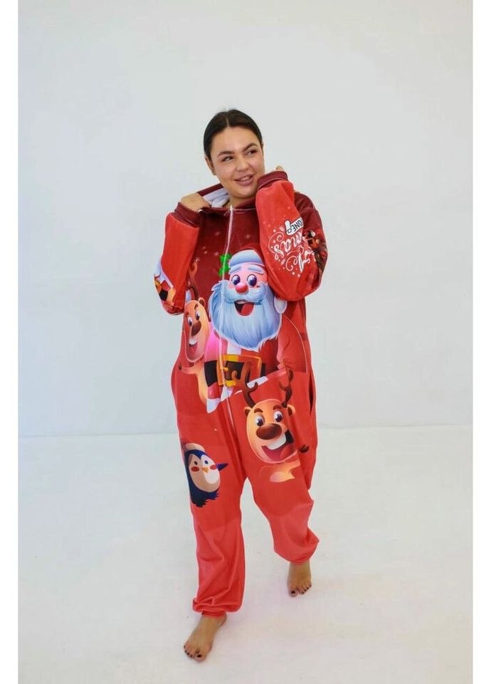 Кигуруми для взрослых Oversize 3D Дед Мороз 3061_3_158 17030 158 см FlexDress (324623411)