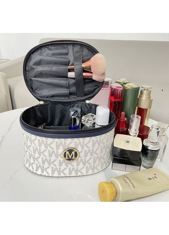 Элегантная коричневая косметичка - бочонок в стиле Michael Kors No Brand (316580418)