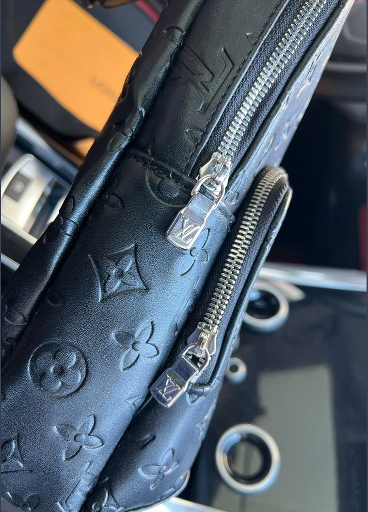 Мужская нагрудная сумка Louis Vuitton черная No Brand (303928629)