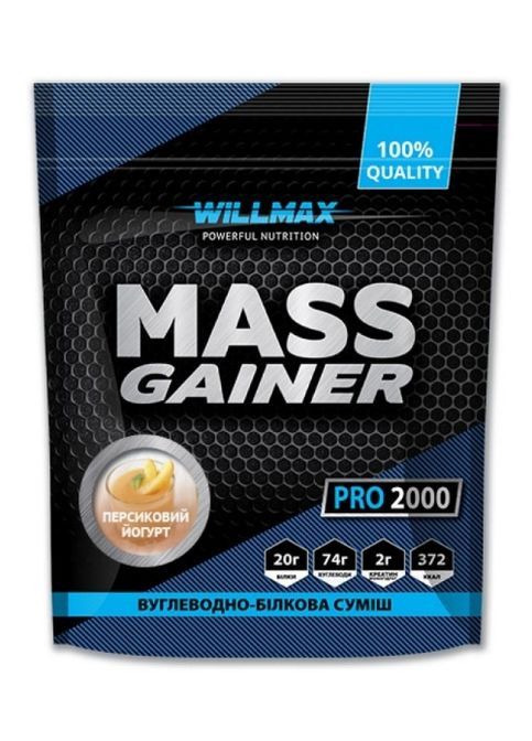 Mass Gainer 2000 g /20 servings/ Peach Yogurt Willmax (296914630)