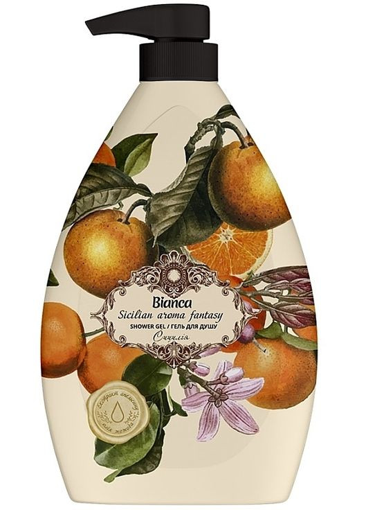 Гель для душу з екстрактом апельсина і олією жожоба Silian Aroma Fantasy Shower Gel 1000ml (1197731-136588) Bianca (368614812)