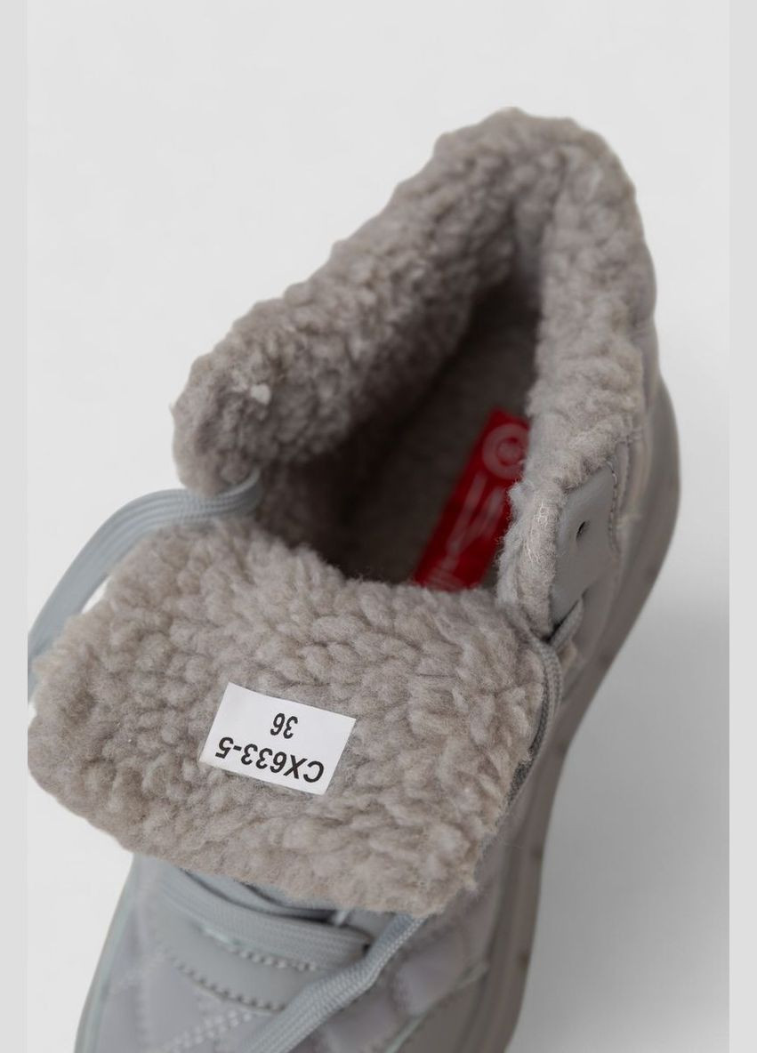 Кроссовки женские зимние на меху Ager Кроссовки серые зима (318561410)