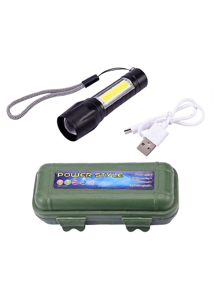 Ручний ліхтарик на акумуляторі COB в кейсі (1756375766) Bailong BL-511 (326811546)